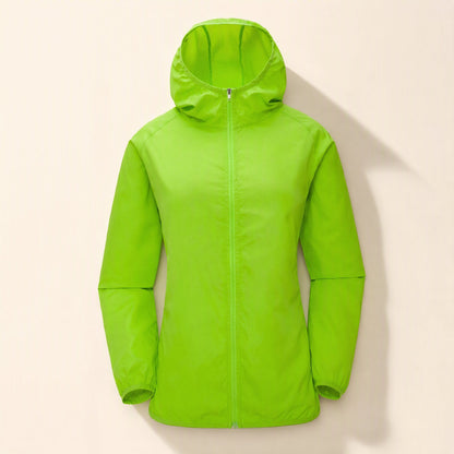 Adult hooded polyester sun protection clothing with a solid-color pattern - view 5