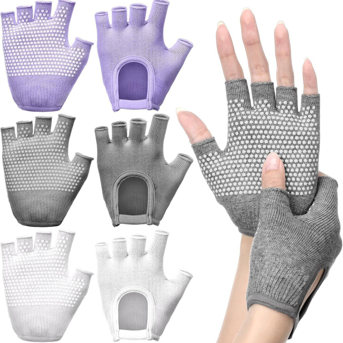 Yoga Gloves Professional Non-Slip Women's Aerial Yoga Pilates Sports Fitness Gloves Equipment Training Auxiliary Gloves - image 3