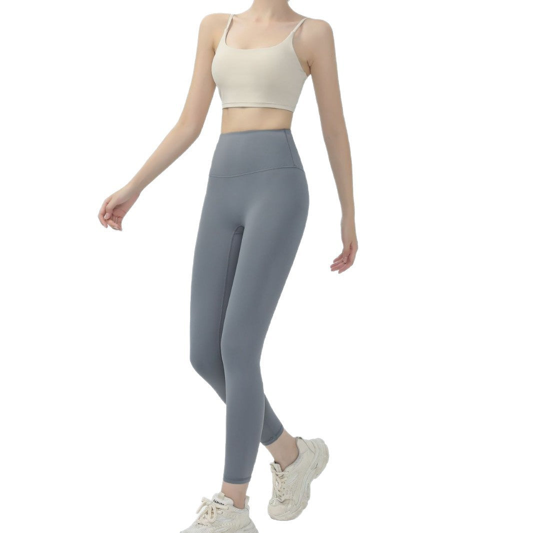 Shark Pants High Elastic Seamless Thin Fitness Sports Nine-Point High Waist Tight Elastic Leggings Yoga Pants for Women - image 5