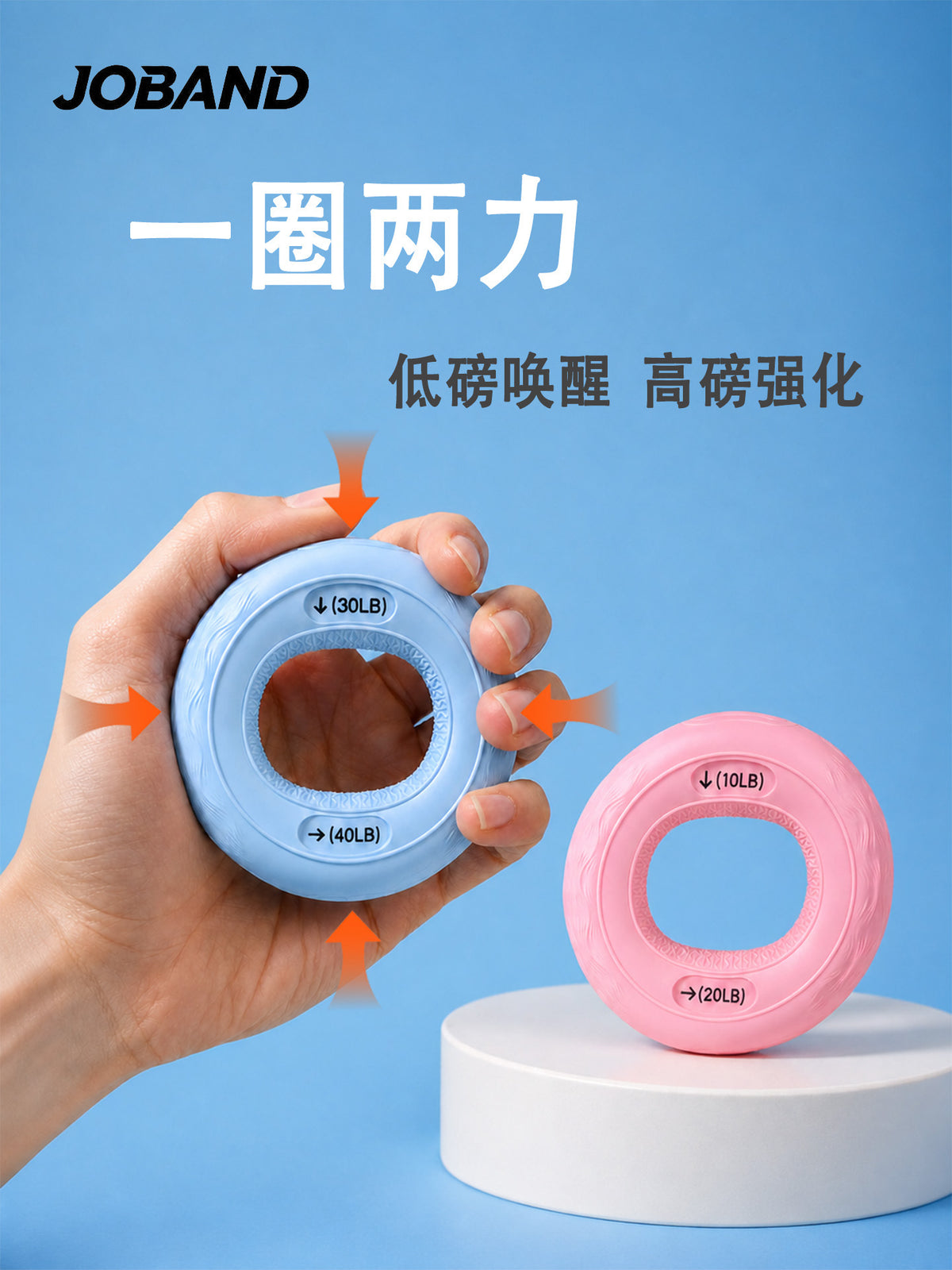 Silicone Grip Strength Ball Grip Circle Training Exercise Five-Finger Strength Rehabilitation Training Grip Circle Exercise Fingers - image 2