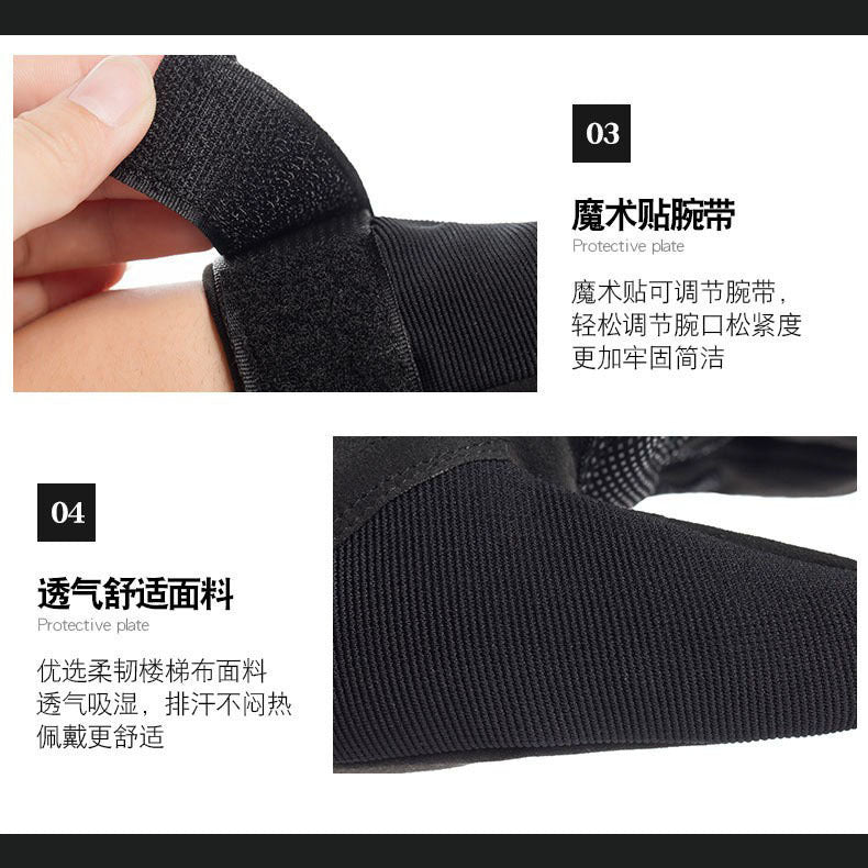 Half-Finger Tactical Gloves Men's Outdoor Cycling Sports Non-Slip Wear-Resistant Mountaineering Fitness Training Full-Finger Gloves - image 4