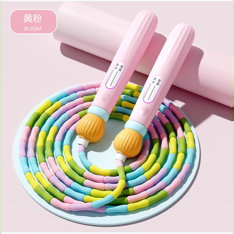 Pumpkin Head Bamboo Skipping Rope Lantern Bamboo Skipping Rope First Grade Fitness Rope Skipping Rope Kidsren's Exam Primary School Students - image 3
