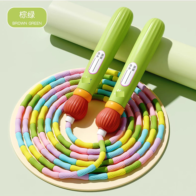 Pumpkin Head Bamboo Skipping Rope Lantern Bamboo Skipping Rope First Grade Fitness Rope Skipping Rope Kidsren's Exam Primary School Students - image 4