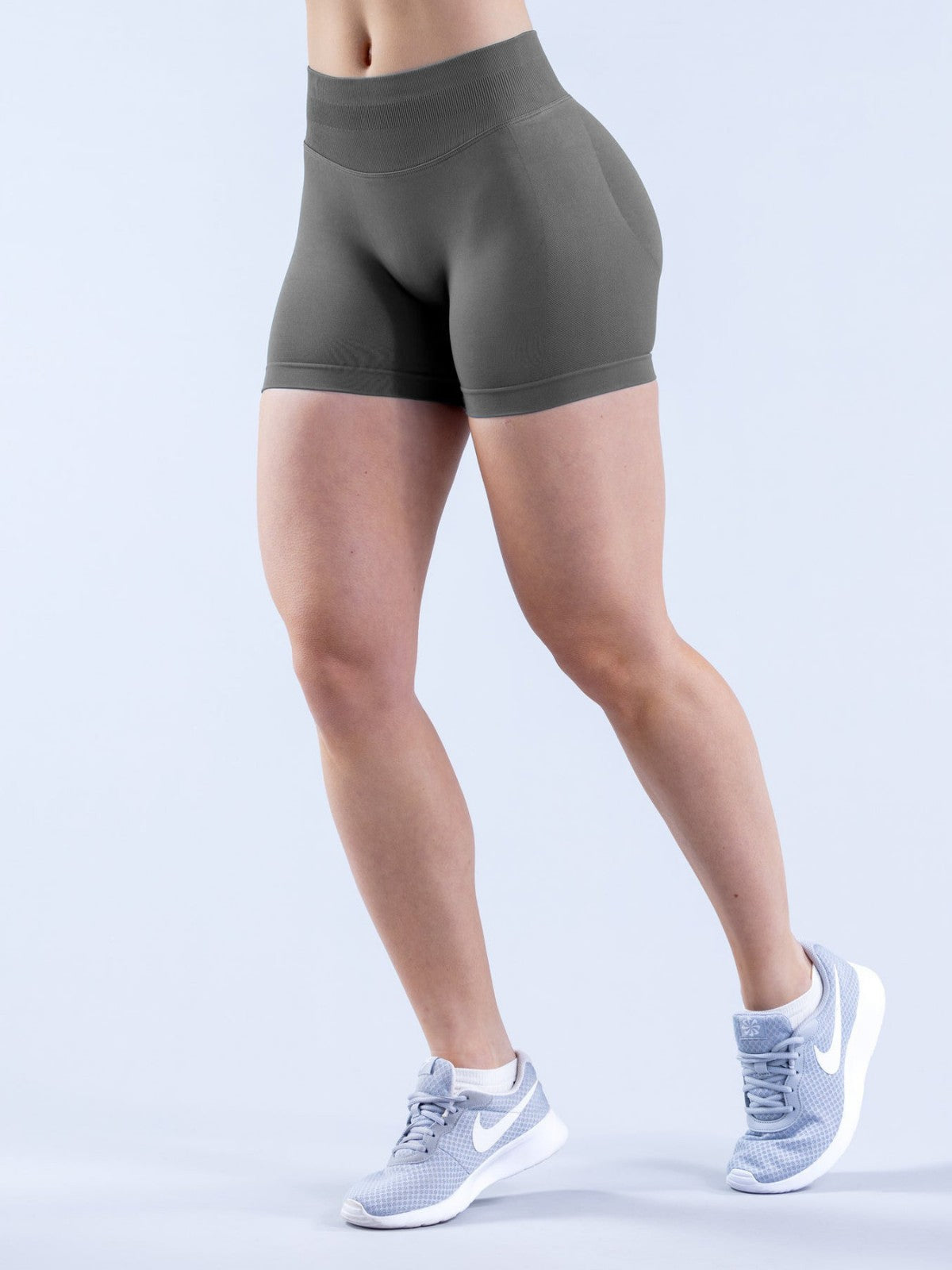Cross-Border Amazon Yoga Peach Butt Full Matte High Elasticity Quick-Dry Fitness Shorts - image 2