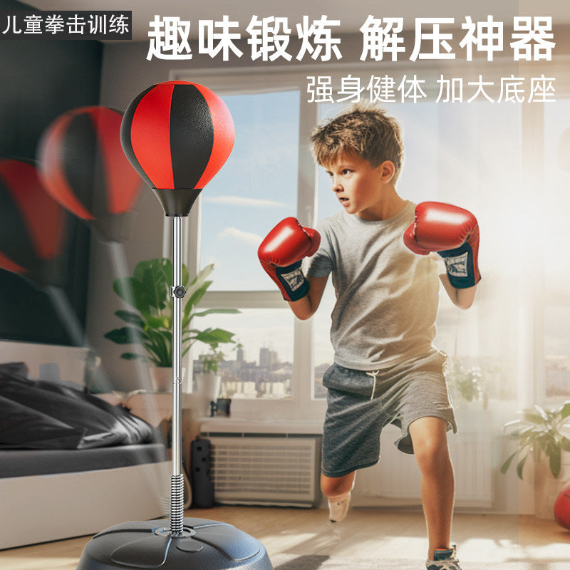 Adult and Children's Boxing Ball Vertical Home Speed Reaction Ball Home Fitness Equipment Decompression Rebound Sandbag - image 1