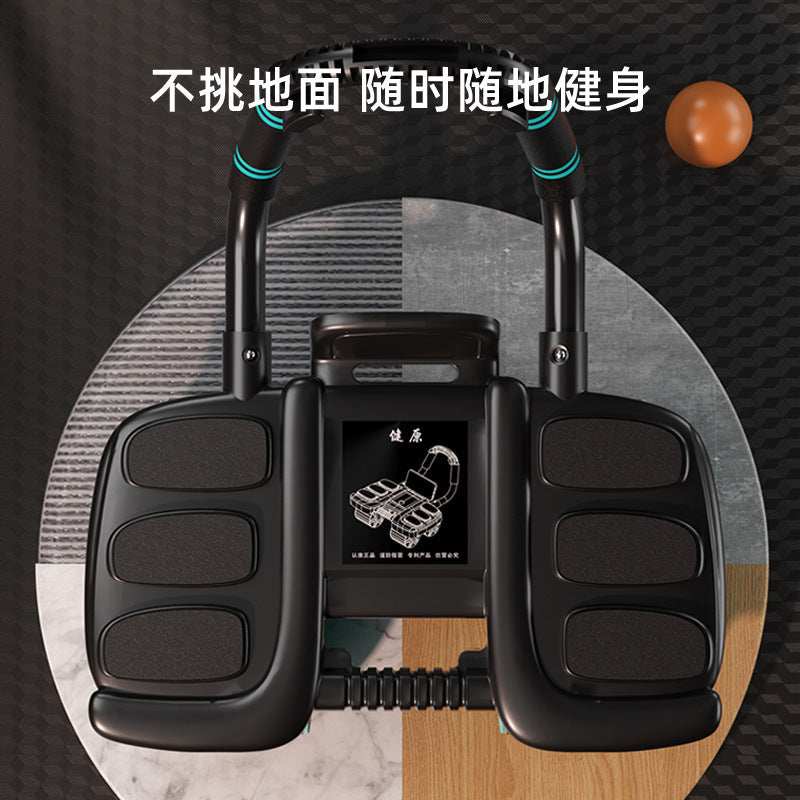 New Smart Four-Wheel Abdominal Fitness Wheel, Automatic Rebound Elbow Support Type Abdominal Muscle Training Tool, Six Elbow Support Abdominal Curling Wheel Exercise - image 2