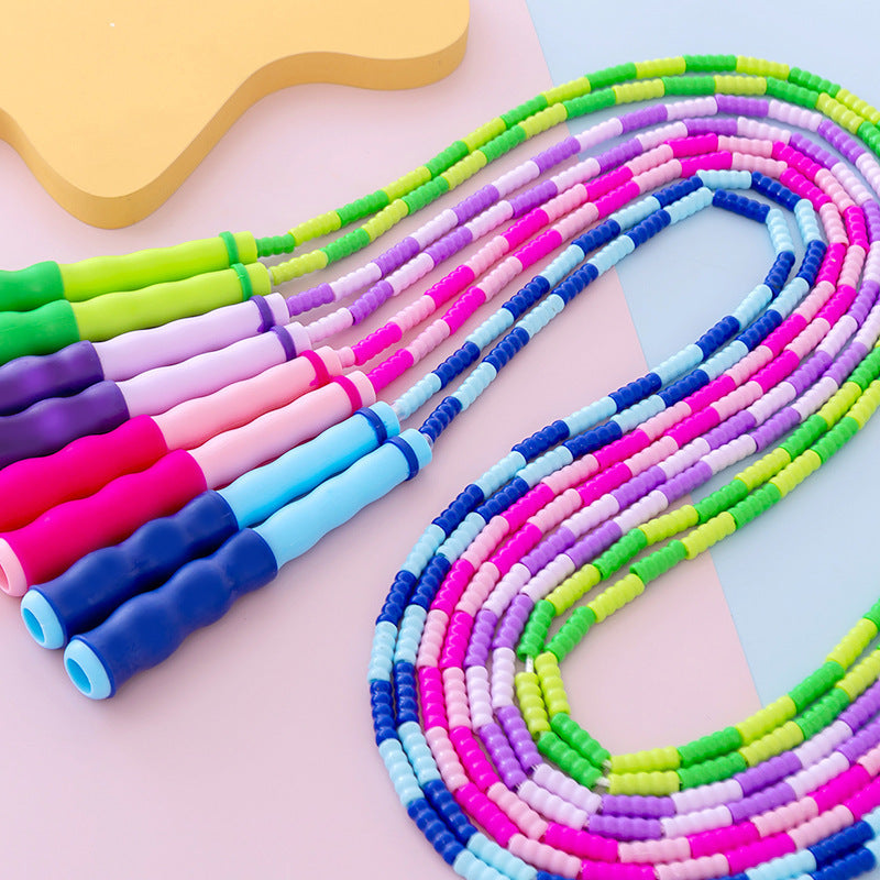 Children's Bamboo Jump Rope for Elementary School Students, Beginner Training, Soft Beads, Knot-Free, Adjustable, Special Jump Rope - image 4