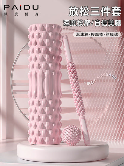 Foam Roller for Muscle Relaxation, Professional Massage Roller, Fitness Equipment, Not a Slimming Tool, Wolf Tooth Roller, Yoga Column - image 1