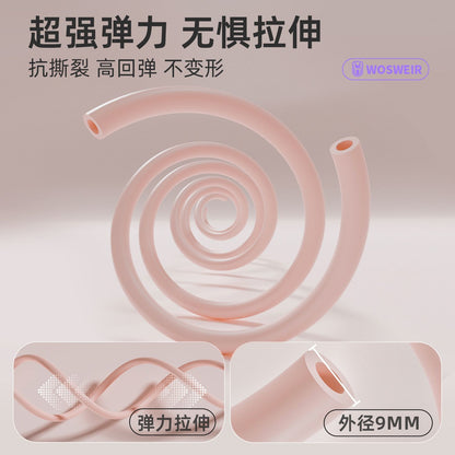 Yoga Figure-Eight Resistance Band for Women, Thickened Soft Rubber, for Shoulder, Back, and Leg Exercises, Indoor Home Use, Elastic Pilates Tool - image 2