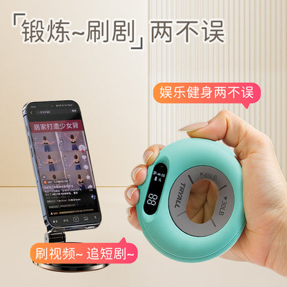 Silicone Grip Strength Ring for Hand Strength Training, Connects to Mobile Phone Via Bluetooth, Can Count Reps, Suitable for Watching Tiktok Videos - image 1