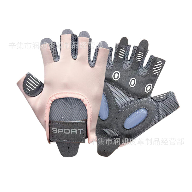 Wholesale Women's Sports Gloves, Outdoor Fitness Gloves, Anti-Wear Shock-Absorbing Cycling Gloves, Men's Half-Finger Gloves - image 2