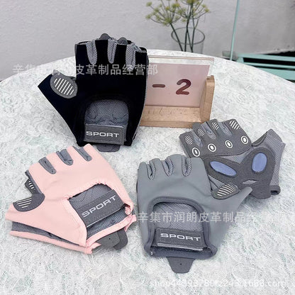 Wholesale Women's Sports Gloves, Outdoor Fitness Gloves, Anti-Wear Shock-Absorbing Cycling Gloves, Men's Half-Finger Gloves - image 4