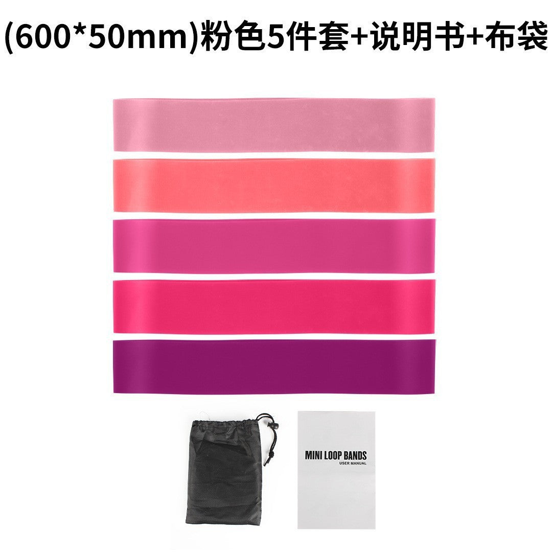 Resistance Loop Stretching Exercise Training Fitness Elastic Band Stretching Band Squat Butt-Lifting Aid Yoga Extra-Large Yoga Mat - image 2