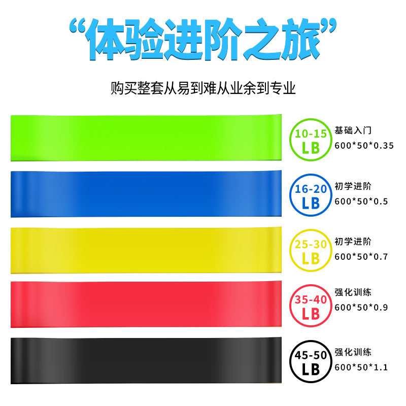 Elastic Band Yoga Squatting Butt-Lifting Auxiliary Equipment Stretching Training Band Resistance Band Stretching Hip-Lifting Resistance Band - image 3