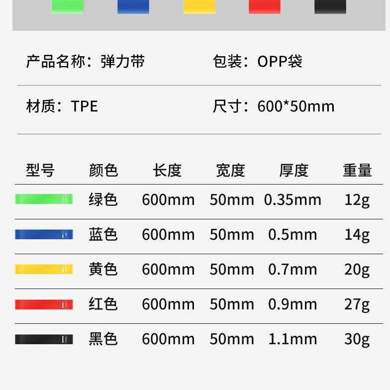 Elastic Band Yoga Squatting Butt-Lifting Auxiliary Equipment Stretching Training Band Resistance Band Stretching Hip-Lifting Resistance Band - image 4