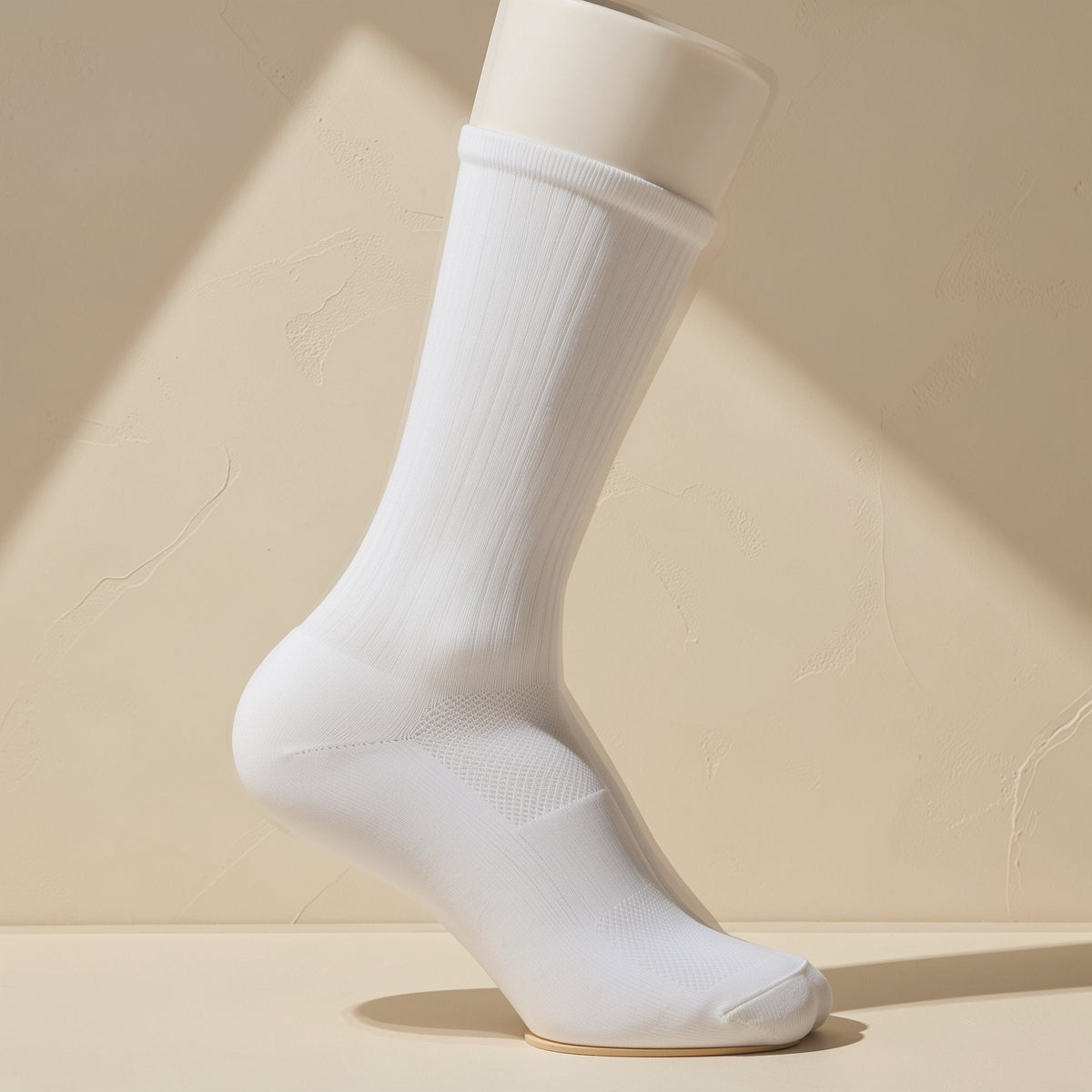 Middle-tube solid-color football socks with an anti-slip function - view 2