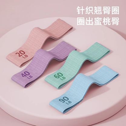 Hip Training Yoga Supplies Elastic Ring Resistance Band Buttocks Female Fitness Male Strength Training Stretching Ring Elastic Resistance Band - image 1