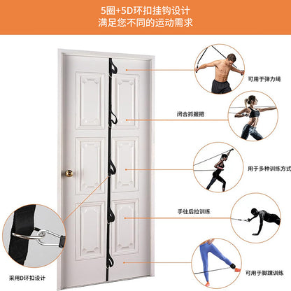 Multi-Point Door Anchor with Elastic Rope Door Buckle 11-Piece Set Tensioner Accessories Tension Rope Door Clip Home Fitness Equipment - image 2