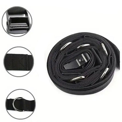 Multi-Point Door Anchor with Elastic Rope Door Buckle 11-Piece Set Tensioner Accessories Tension Rope Door Clip Home Fitness Equipment - image 4