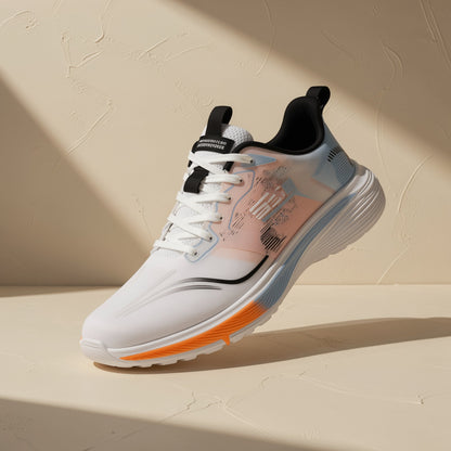 Men's low-top summer running shoes with fabric upper and EVA sole