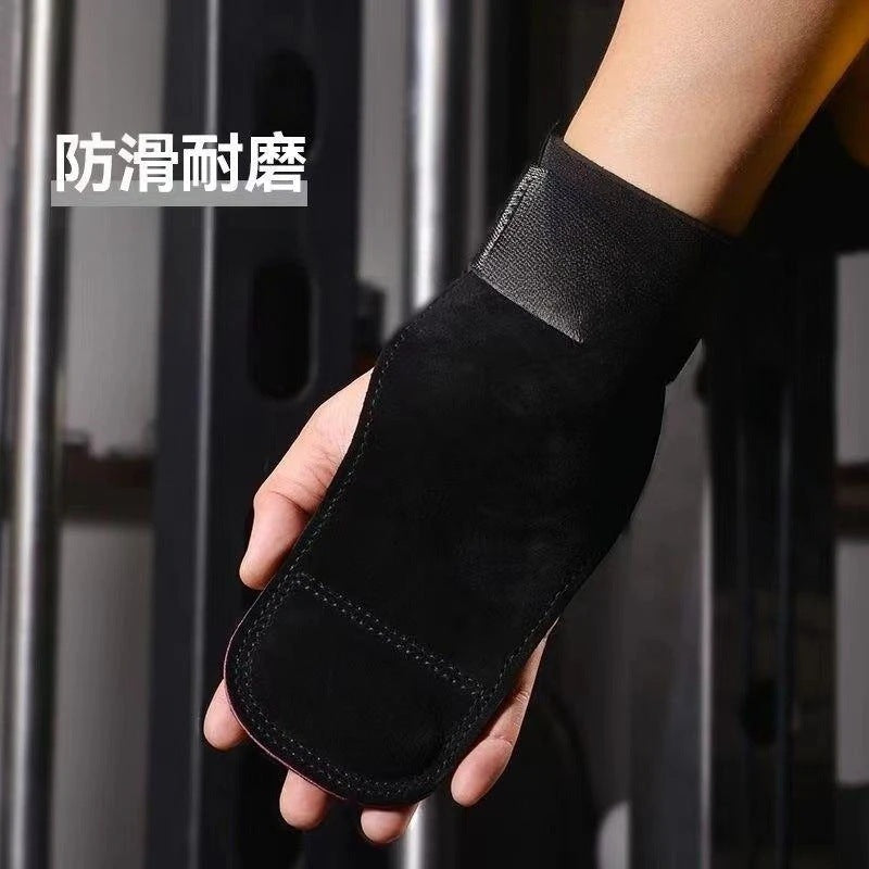 Deadlift Booster Belt, Microfiber Leather Fitness Gloves, Pull-Ups, Back Grip, Palm and Wrist Support Belt, Horizontal Bar - image 3
