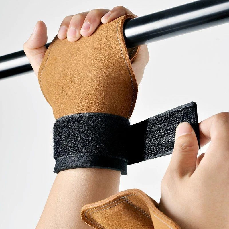 Deadlift Booster Belt, Microfiber Leather Fitness Gloves, Pull-Ups, Back Grip, Palm and Wrist Support Belt, Horizontal Bar - image 4