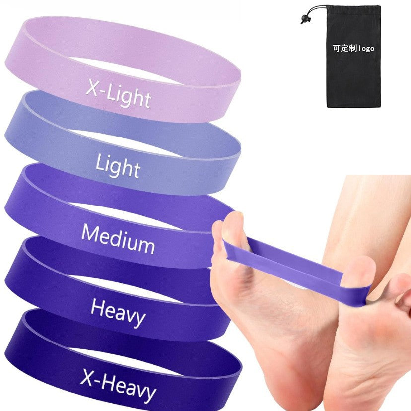 Toe and Finger Resistance Bands Thumb Fitness Training Stretching Device Mouse Hand Grip Circle Finger Ring Set - image 1