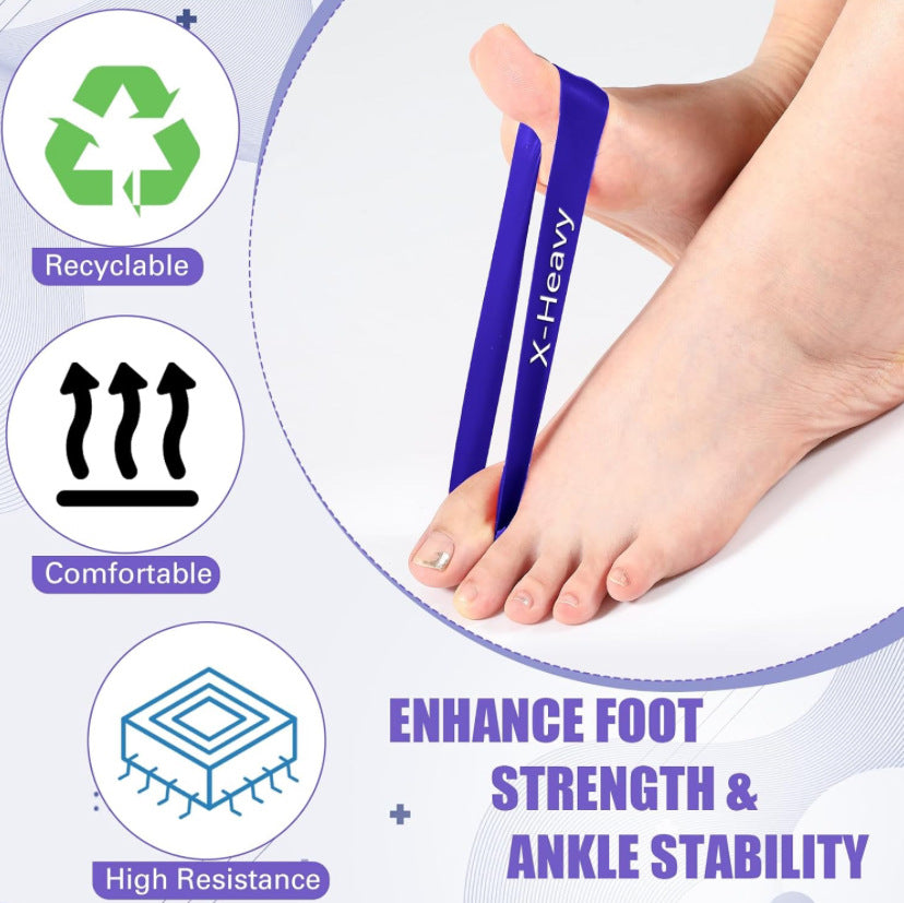 Toe and Finger Resistance Bands Thumb Fitness Training Stretching Device Mouse Hand Grip Circle Finger Ring Set - image 4