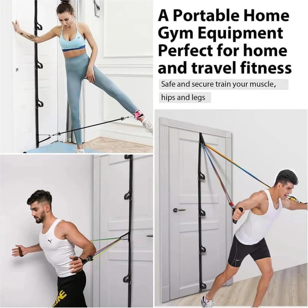 Elastic Band Door Buckle Tension Rope Holder Door Frame Board Hook Pull Buckle Home Resistance Training Fitness Card Door - image 4