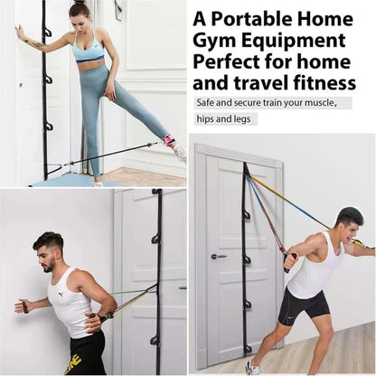 Elastic Band Door Buckle Tension Rope Holder Door Frame Board Hook Pull Buckle Home Resistance Training Fitness Card Door - image 4