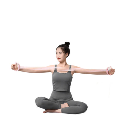 Adjustable Poundage Six-Strand Tension Belt for Shoulder Opening, Back Stretching, Elastic Rope, Home Fitness Tensioner for Girls Wholesale - image 5