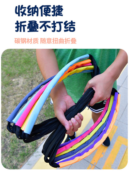 Multifunctional Agile Folding Ladder Children's Physical Fitness Exercise Jump Ladder Rope Ladder Training Butterfly Ladder Hurdle Frame - image 4