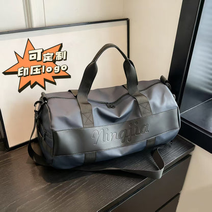 Cross-Border D-Style Logo Gym Bag with Wet and Dry Separation, Shoe Compartment, Large Capacity, Multifunctional Travel Bag, Lightweight Handbag - image 1