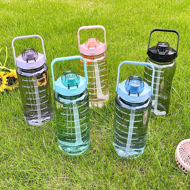 Water Cup, Extra Large Capacity Space Cup, Portable Plastic Cup, Straw Cup, Fitness Sports Kettle, Cross-Border Water Cup Wholesale - image 1