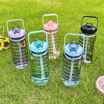 Water Cup, Extra Large Capacity Space Cup, Portable Plastic Cup, Straw Cup, Fitness Sports Kettle, Cross-Border Water Cup Wholesale - image 1