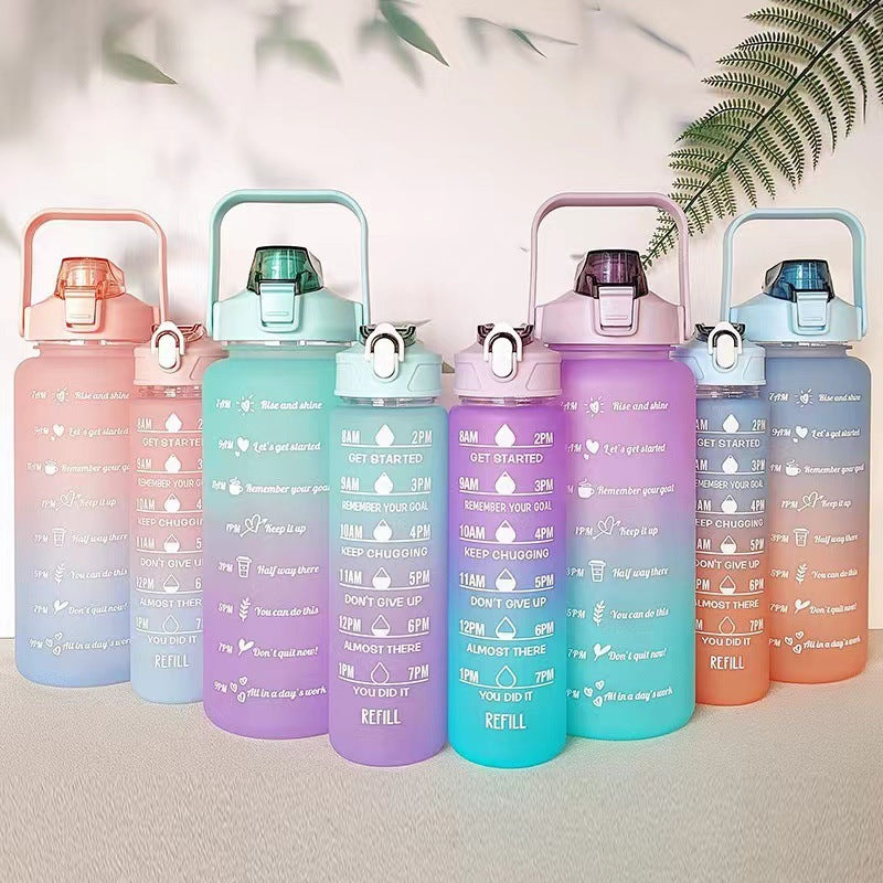 Water Cup, Extra Large Capacity Space Cup, Portable Plastic Cup, Straw Cup, Fitness Sports Kettle, Cross-Border Water Cup Wholesale - image 2