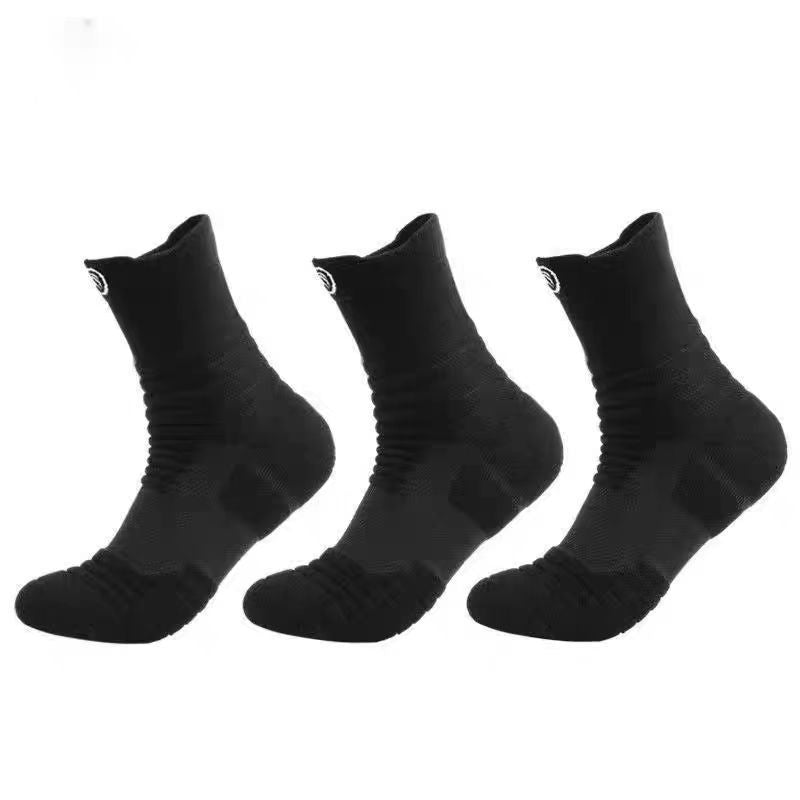 Basketball Socks Men's Running Marathon Outdoor Fitness Sports Socks Adult Thin Towel Bottom Cotton Socks Breathable Mesh - image 2