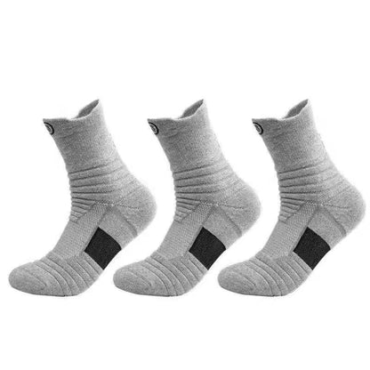 Basketball Socks Men's Running Marathon Outdoor Fitness Sports Socks Adult Thin Towel Bottom Cotton Socks Breathable Mesh - image 4