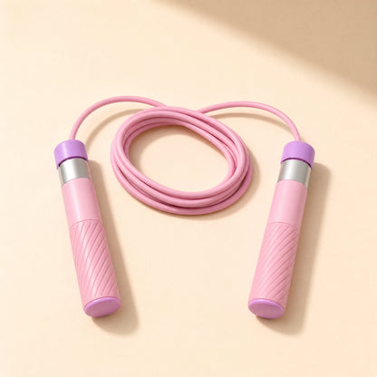 PVC bearing skipping rope with an adjustable 2.8 m rope and silicone handles - view 2