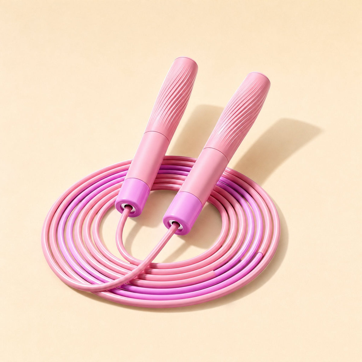 PVC bearing skipping rope with an adjustable 2.8 m rope and silicone handles - view 3