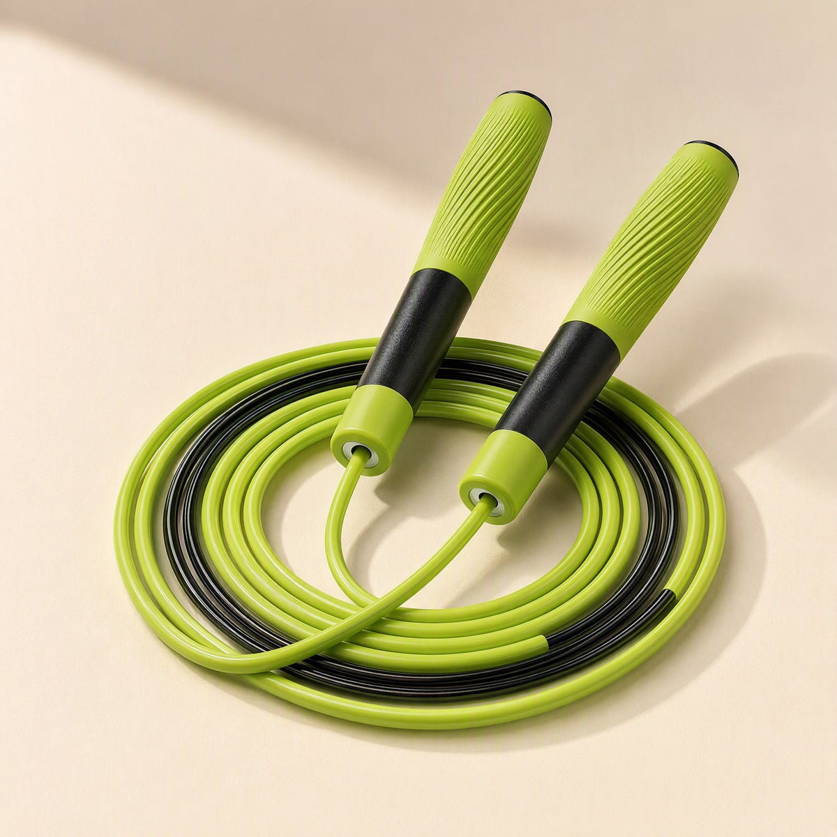 PVC bearing skipping rope with an adjustable 2.8 m rope and silicone handles - view 4