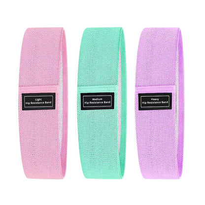 Cross-Border Popular Fitness Elastic Band for Hip Training, Resistance Band, Knitted Women's Yoga Stretching Training, Hip Circle, Beautiful Hip Belt - image 5