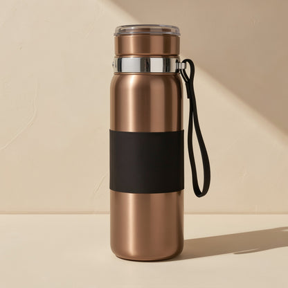 Runquench 316 stainless steel sports water bottle with portable sling - view 3