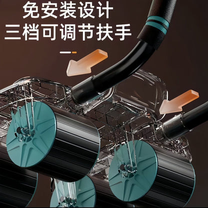 Abdominal Wheel Automatic Rebound 2025 6 Elbow Support 4 Wheel Abdominal Wheel Abdominal Muscle Wheel Home Abdominal Roller Fitness - image 3