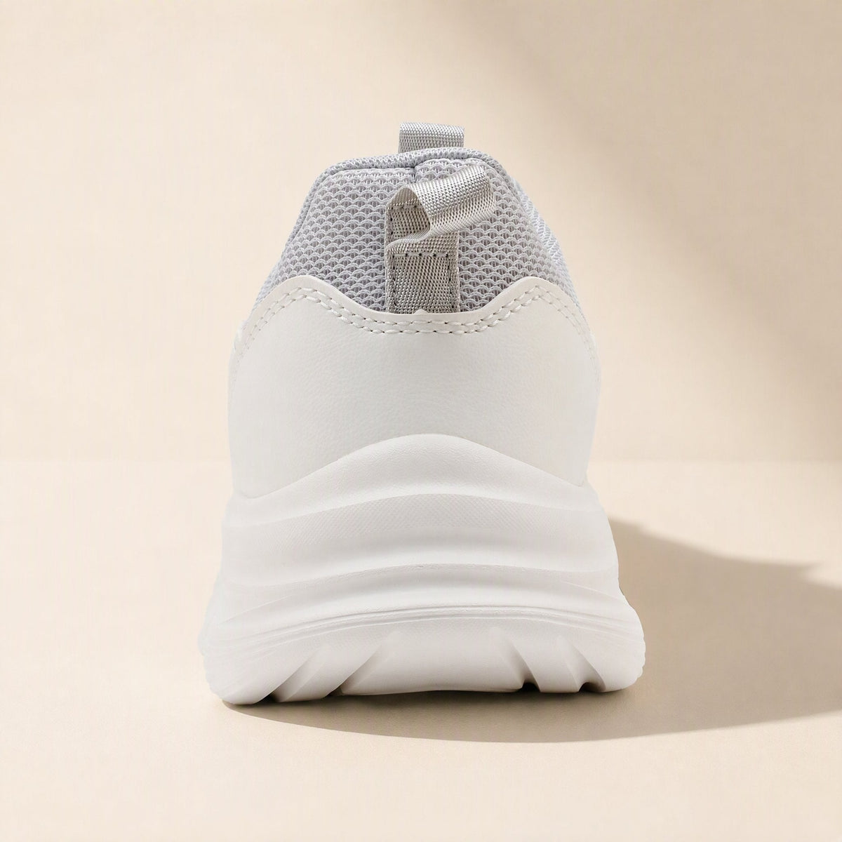 Breathable mesh lace-up shoes with an EVA sole, round toe, and low heel - view 4