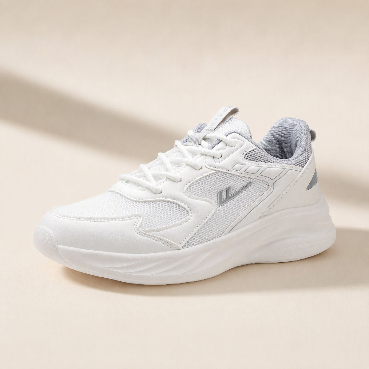 Breathable mesh lace-up shoes with an EVA sole, round toe, and low heel - view 5