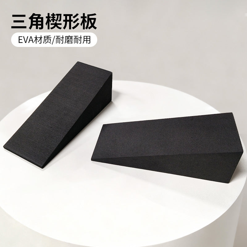Eva Foam Yoga Auxiliary Brick Squat Weightlifting Buffer Stretching Board Slope Pedal Triangle Yoga Slope Brick - image 2