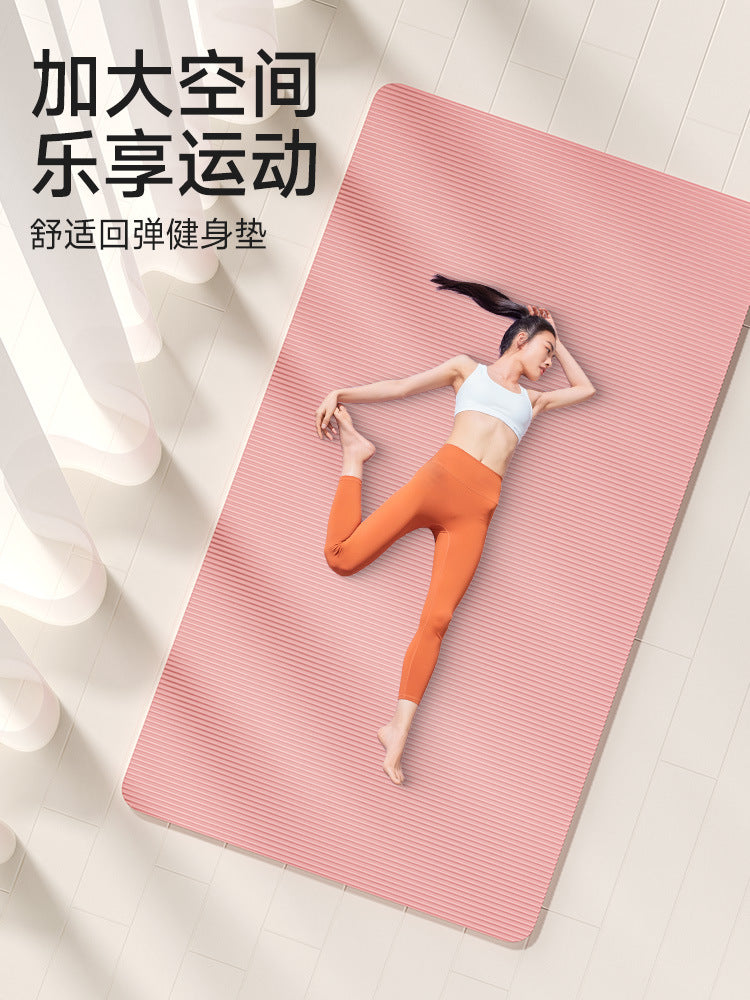 Nbr Gymnastics Mat Shock-Absorbing Mat Sleeping Mat Exercise Mat Fitness Mat Men's Thickeneded Home Women's Dance Mat Non-Slip Yoga Mat - image 4