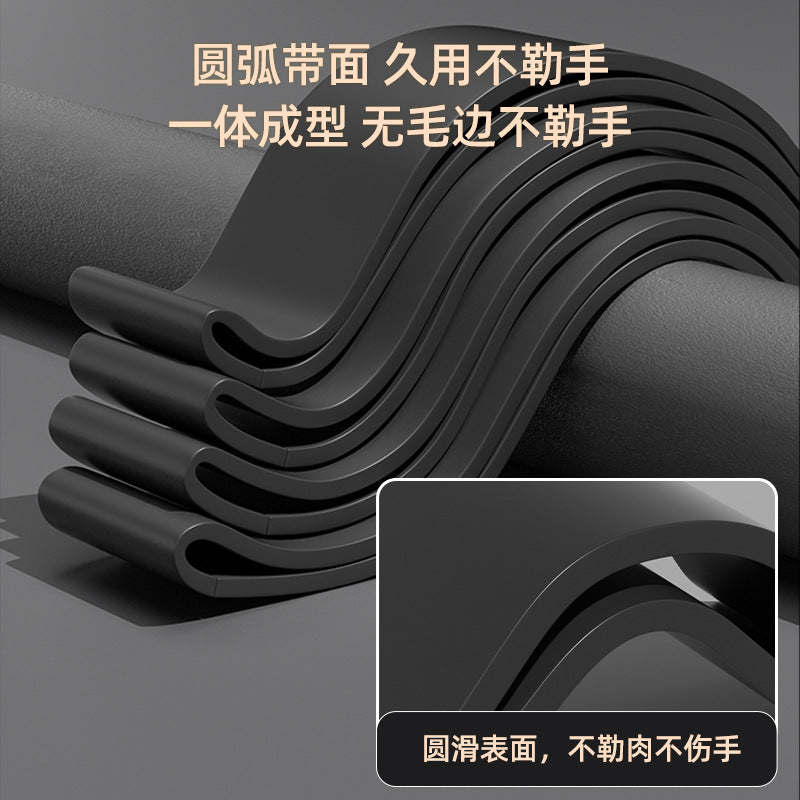 Tpe 2080 Yoga Resistance Band Fitness Track and Field Training Resistance Band Multifunctional Chest Shaping Resistance Device Thick Loop - image 2