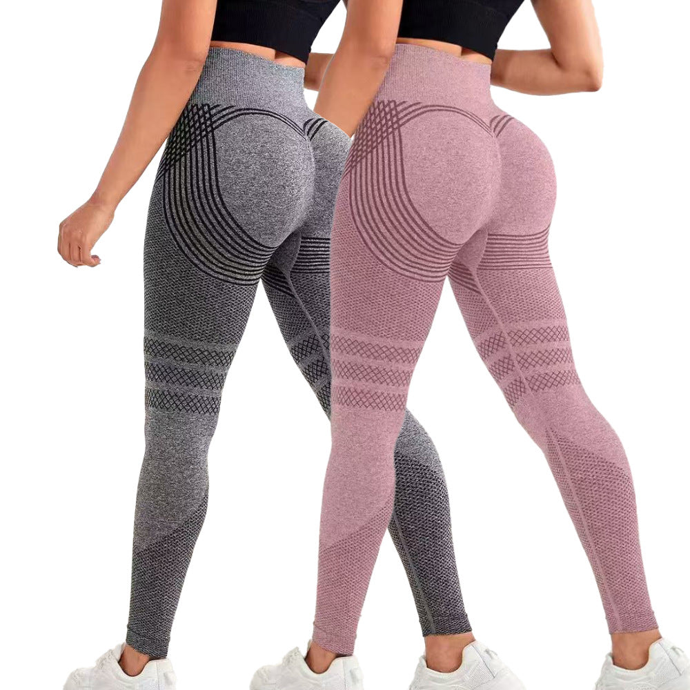 Cross-Border Popular Fitness Pants for Women, Peach Butt Lift, Tight-Fitting Yoga Pants, Quick-Drying Training Running Yoga Pants, Autumn and Winter - image 1